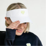 Classic Twill Visor Chenille Heart