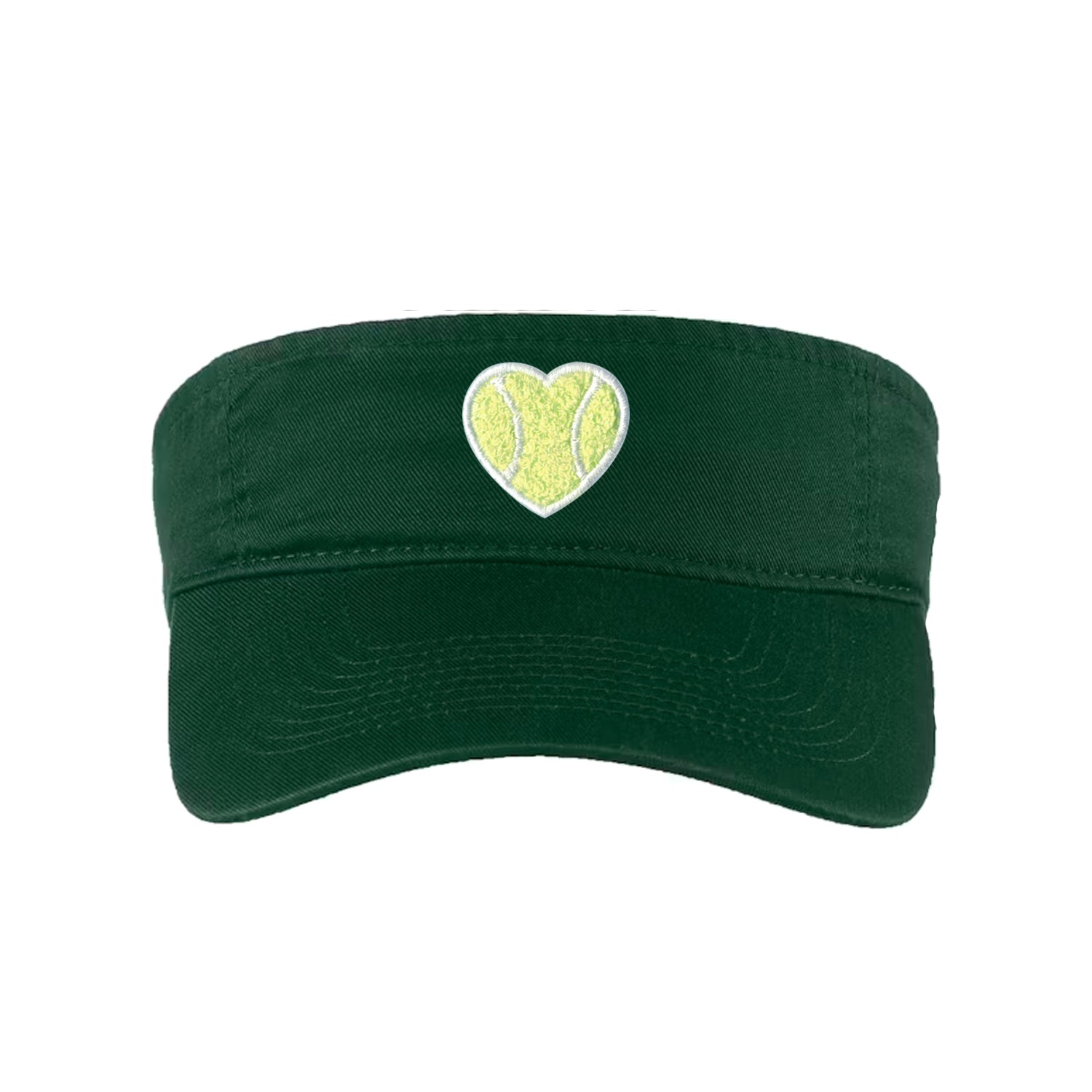 Classic Twill Visor Chenille Heart