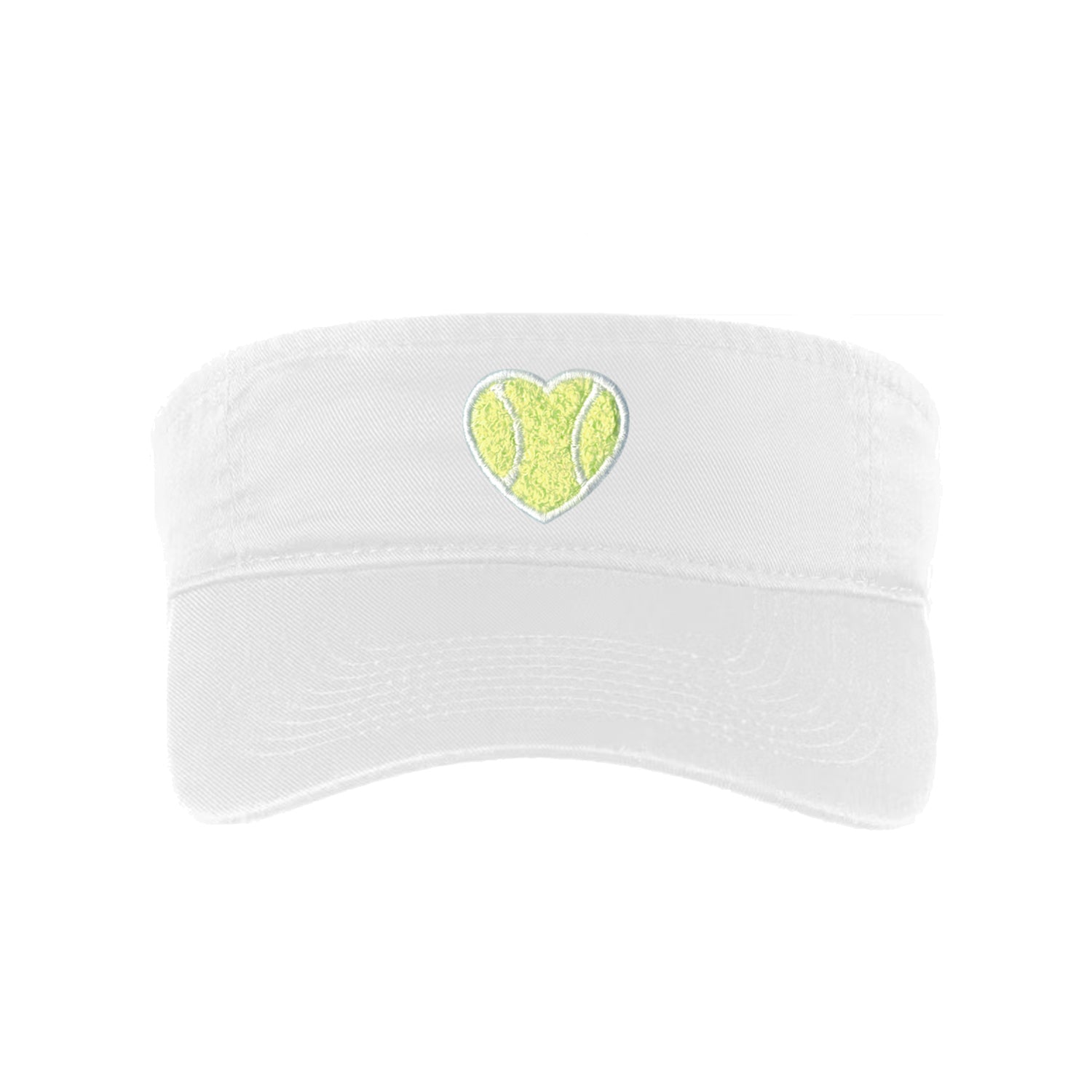 Classic Twill Visor Chenille Heart