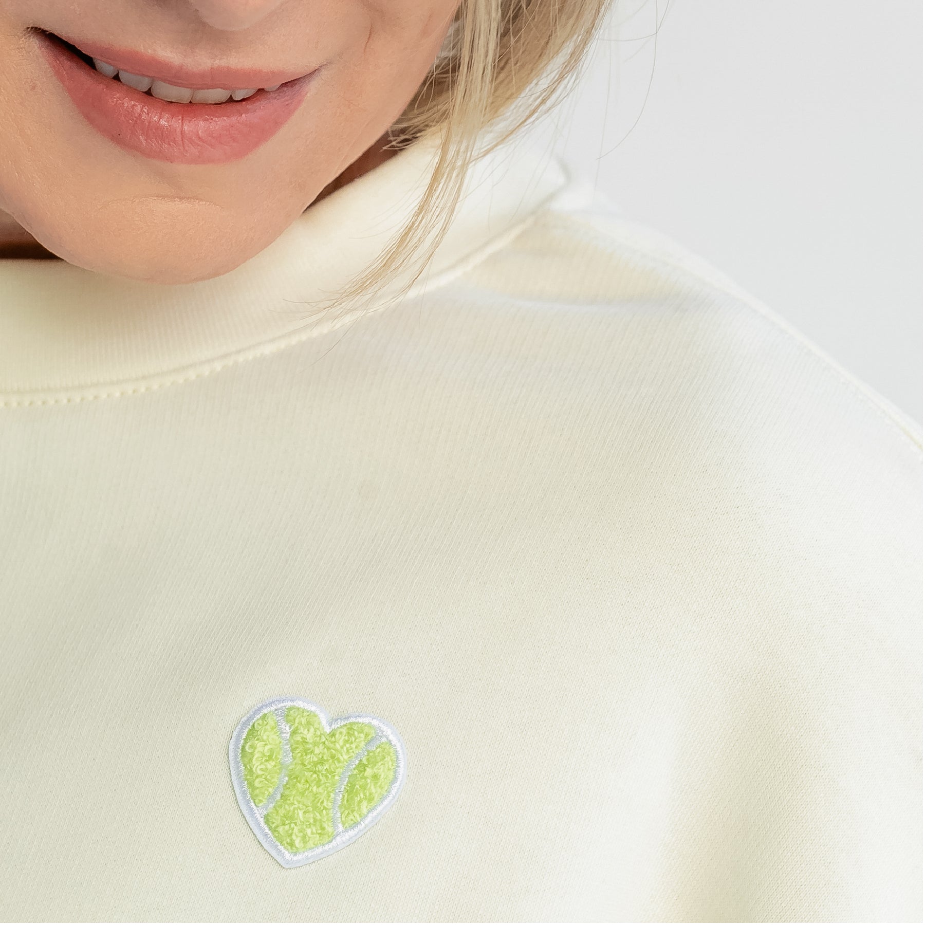 Lux Love Crew Chenille Heart
