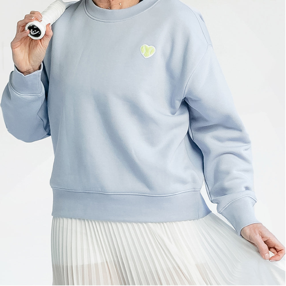 Lux Love Crew Chenille Heart