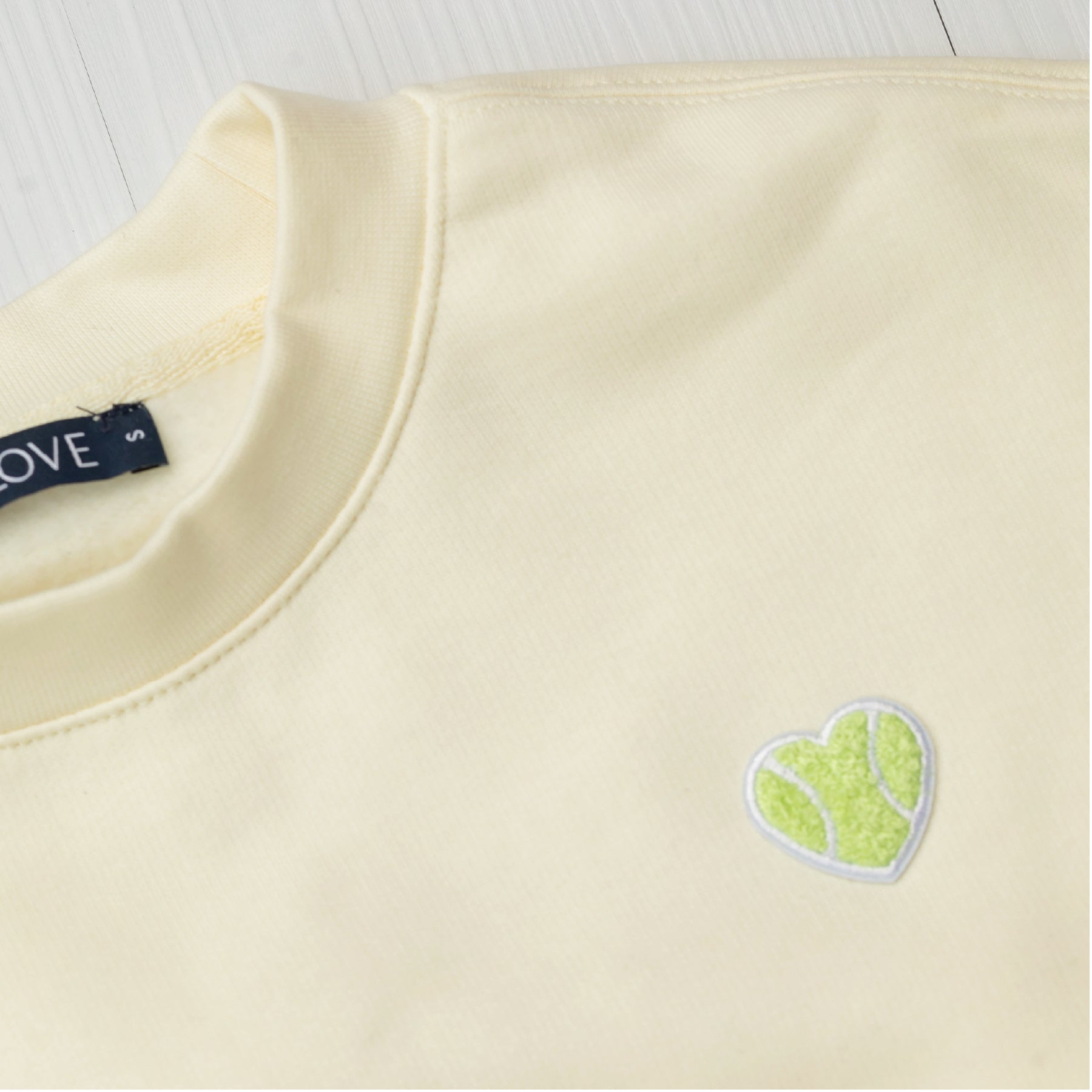 Lux Love Crew Chenille Heart