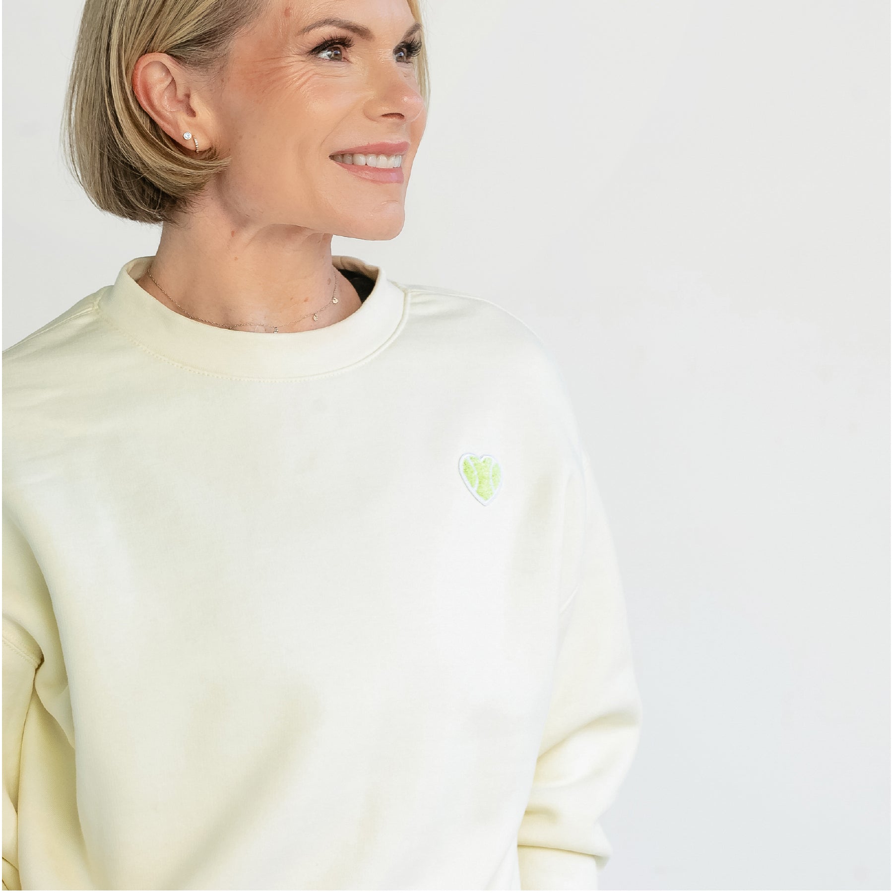 Lux Love Crew Chenille Heart