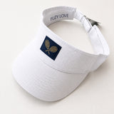 Fuzy Love Classic Twill Visor White
