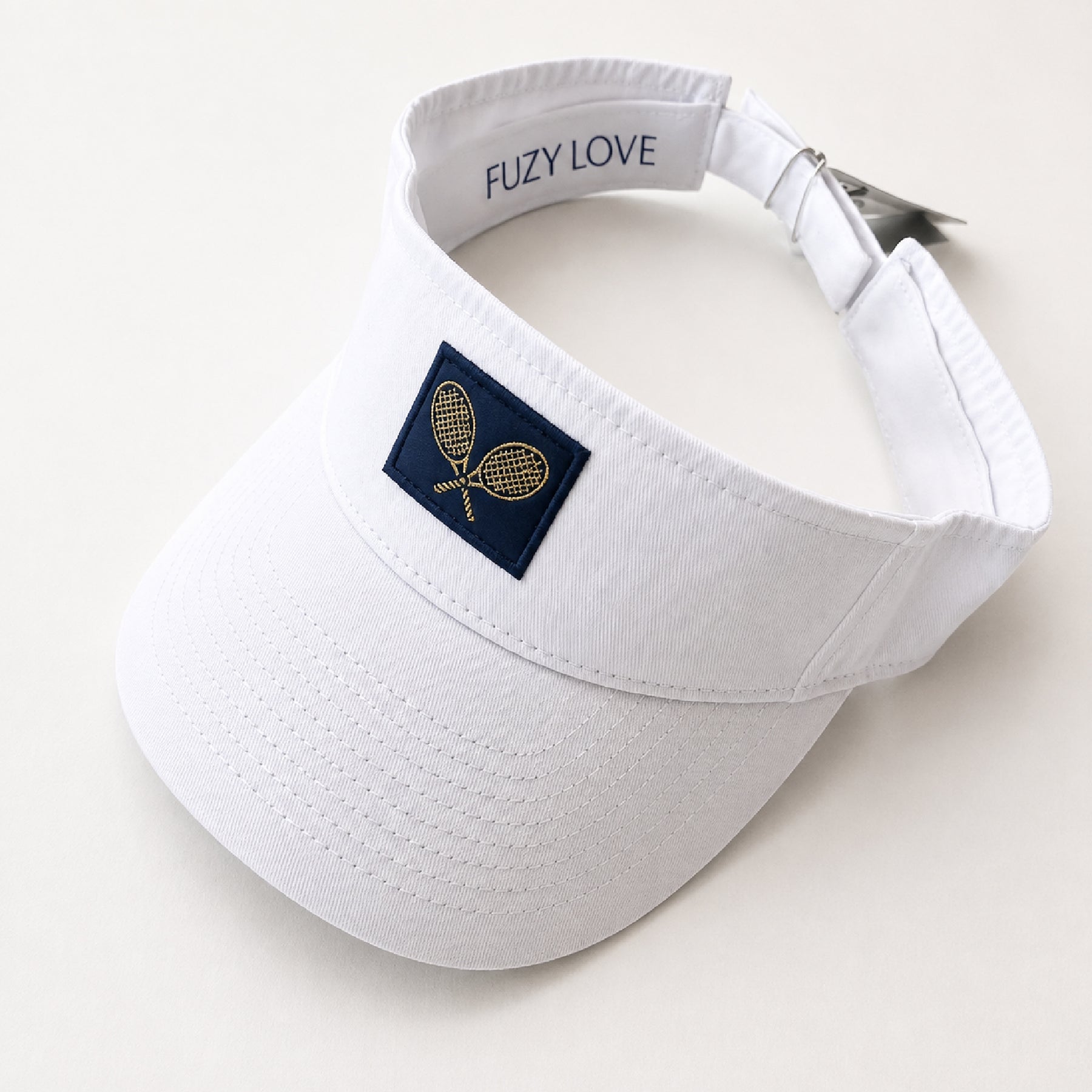 Fuzy Love Classic Twill Visor White