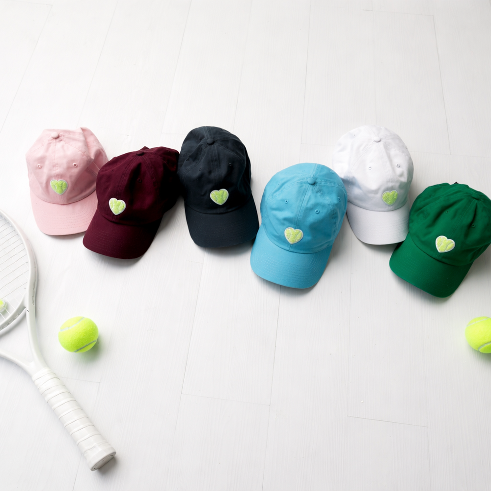 Classic Baseball Hat Chenille Heart