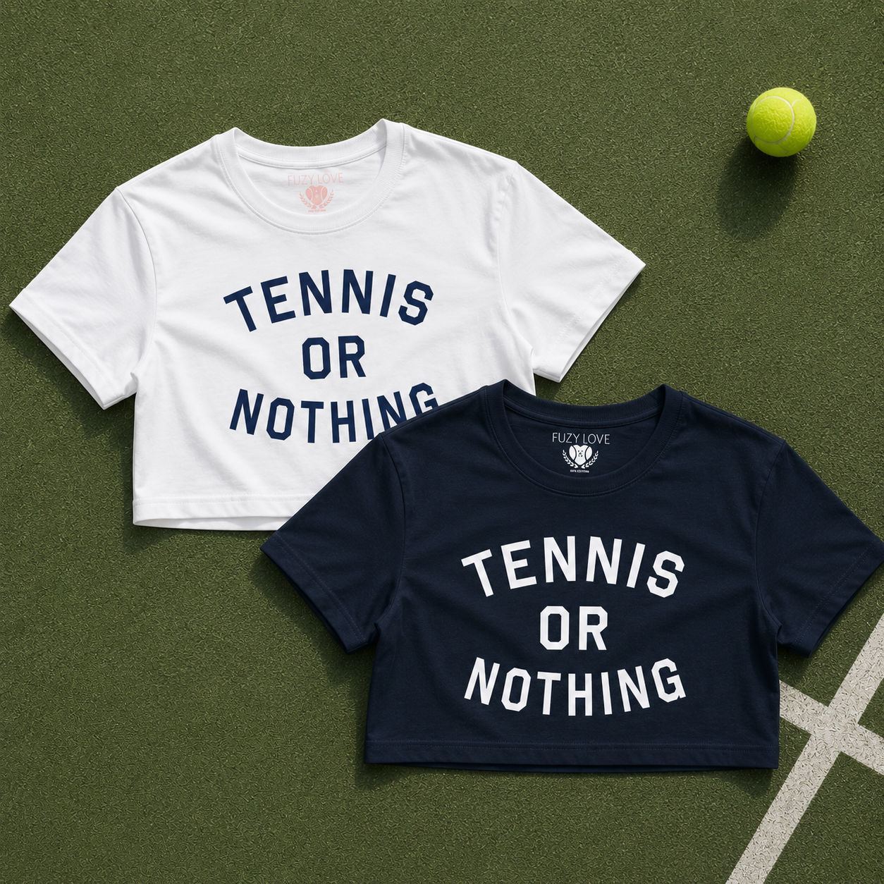 Tennis or Nothing Crop Tee